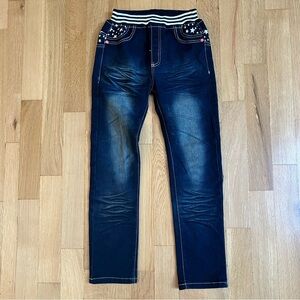 Kids Pull On Blue 860 Jeans with Star Detail